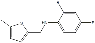 2,4-difluoro-N-[(5-methylthiophen-2-yl)methyl]aniline Struktur