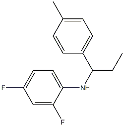 2,4-difluoro-N-[1-(4-methylphenyl)propyl]aniline Struktur