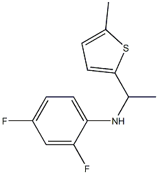 2,4-difluoro-N-[1-(5-methylthiophen-2-yl)ethyl]aniline Struktur