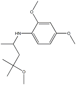 2,4-dimethoxy-N-(4-methoxy-4-methylpentan-2-yl)aniline Struktur