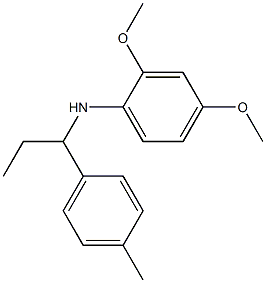 2,4-dimethoxy-N-[1-(4-methylphenyl)propyl]aniline Struktur