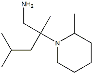 2,4-dimethyl-2-(2-methylpiperidin-1-yl)pentan-1-amine Struktur