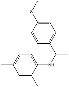 2,4-dimethyl-N-{1-[4-(methylsulfanyl)phenyl]ethyl}aniline Struktur