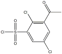 2,5-dichloro-3-acetylbenzene-1-sulfonyl chloride Struktur