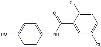 2,5-dichloro-N-(4-hydroxyphenyl)benzamide Struktur