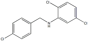 2,5-dichloro-N-[(4-chlorophenyl)methyl]aniline Struktur