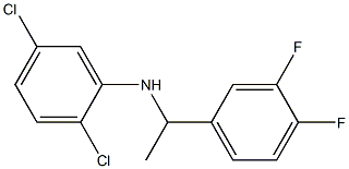 2,5-dichloro-N-[1-(3,4-difluorophenyl)ethyl]aniline Struktur