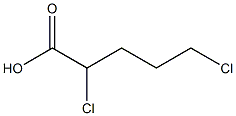 2,5-dichloropentanoic acid Struktur