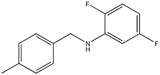 2,5-difluoro-N-[(4-methylphenyl)methyl]aniline Struktur