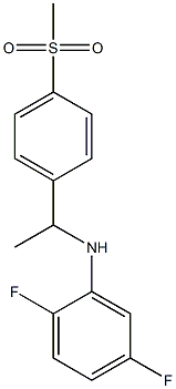 2,5-difluoro-N-[1-(4-methanesulfonylphenyl)ethyl]aniline Struktur