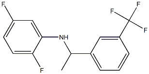 2,5-difluoro-N-{1-[3-(trifluoromethyl)phenyl]ethyl}aniline Struktur