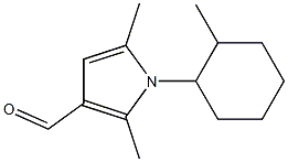 2,5-dimethyl-1-(2-methylcyclohexyl)-1H-pyrrole-3-carbaldehyde Struktur