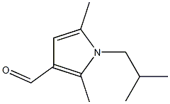 2,5-dimethyl-1-(2-methylpropyl)-1H-pyrrole-3-carbaldehyde Struktur