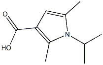 2,5-dimethyl-1-(propan-2-yl)-1H-pyrrole-3-carboxylic acid Struktur