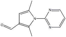 2,5-dimethyl-1-pyrimidin-2-yl-1H-pyrrole-3-carbaldehyde Struktur