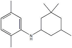 2,5-dimethyl-N-(3,3,5-trimethylcyclohexyl)aniline Struktur