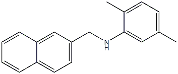 2,5-dimethyl-N-(naphthalen-2-ylmethyl)aniline Struktur