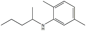 2,5-dimethyl-N-(pentan-2-yl)aniline Struktur