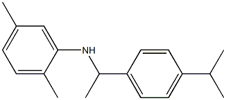 2,5-dimethyl-N-{1-[4-(propan-2-yl)phenyl]ethyl}aniline Struktur