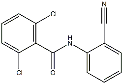 2,6-dichloro-N-(2-cyanophenyl)benzamide Struktur