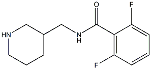 2,6-difluoro-N-(piperidin-3-ylmethyl)benzamide Struktur