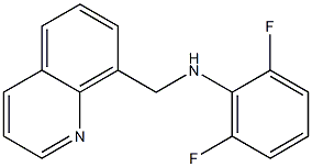 2,6-difluoro-N-(quinolin-8-ylmethyl)aniline Struktur