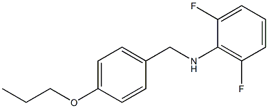 2,6-difluoro-N-[(4-propoxyphenyl)methyl]aniline Struktur