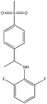 2,6-difluoro-N-[1-(4-methanesulfonylphenyl)ethyl]aniline Struktur