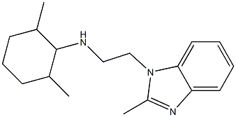 2,6-dimethyl-N-[2-(2-methyl-1H-1,3-benzodiazol-1-yl)ethyl]cyclohexan-1-amine Struktur