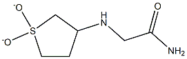 2-[(1,1-dioxidotetrahydrothien-3-yl)amino]acetamide Struktur