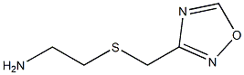 2-[(1,2,4-oxadiazol-3-ylmethyl)sulfanyl]ethan-1-amine Struktur