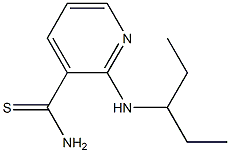 2-[(1-ethylpropyl)amino]pyridine-3-carbothioamide Struktur