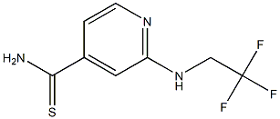 2-[(2,2,2-trifluoroethyl)amino]pyridine-4-carbothioamide Struktur