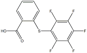 2-[(2,3,4,5,6-pentafluorophenyl)sulfanyl]benzoic acid Struktur