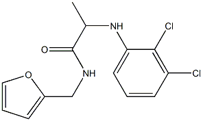 2-[(2,3-dichlorophenyl)amino]-N-(furan-2-ylmethyl)propanamide Struktur