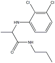 2-[(2,3-dichlorophenyl)amino]-N-propylpropanamide Struktur