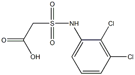 2-[(2,3-dichlorophenyl)sulfamoyl]acetic acid Struktur