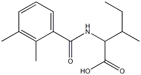 2-[(2,3-dimethylbenzoyl)amino]-3-methylpentanoic acid Struktur