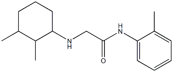 2-[(2,3-dimethylcyclohexyl)amino]-N-(2-methylphenyl)acetamide Struktur