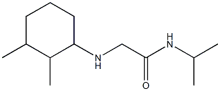 2-[(2,3-dimethylcyclohexyl)amino]-N-(propan-2-yl)acetamide Struktur