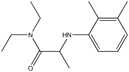 2-[(2,3-dimethylphenyl)amino]-N,N-diethylpropanamide Struktur