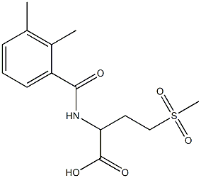 2-[(2,3-dimethylphenyl)formamido]-4-methanesulfonylbutanoic acid Struktur