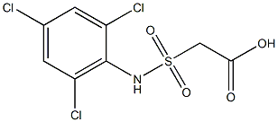 2-[(2,4,6-trichlorophenyl)sulfamoyl]acetic acid Struktur