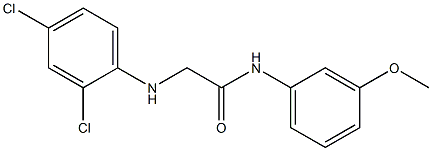 2-[(2,4-dichlorophenyl)amino]-N-(3-methoxyphenyl)acetamide Struktur