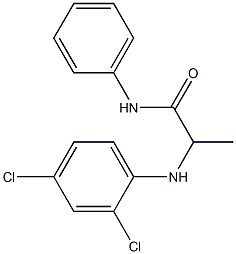 2-[(2,4-dichlorophenyl)amino]-N-phenylpropanamide Struktur