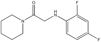 2-[(2,4-difluorophenyl)amino]-1-(piperidin-1-yl)ethan-1-one Struktur