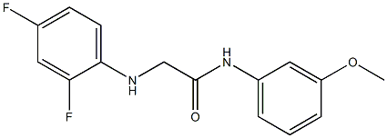 2-[(2,4-difluorophenyl)amino]-N-(3-methoxyphenyl)acetamide Struktur