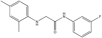 2-[(2,4-dimethylphenyl)amino]-N-(3-fluorophenyl)acetamide Struktur