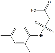 2-[(2,4-dimethylphenyl)sulfamoyl]acetic acid Struktur