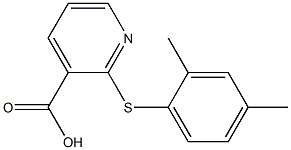 2-[(2,4-dimethylphenyl)sulfanyl]pyridine-3-carboxylic acid Struktur